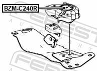 Suporte de caixa de velocidade automática FEBEST ref. BZM-C240R