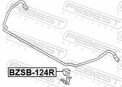 Suspension, stabilisateur FEBEST ref. BZSB-124R