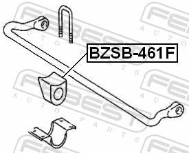 Rolamento de barra estabilizadora FEBEST ref. BZSB-461F