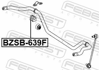 Suspension, stabilisateur FEBEST BZSB-639F