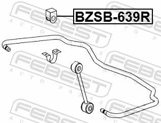 Suspension, stabilisateur FEBEST BZSB-639R