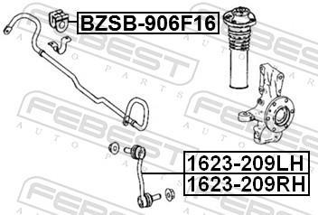 Rolamento de barra estabilizadora FEBEST ref. BZSB-906F16
