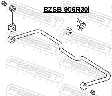 Suspension, stabilisateur FEBEST ref. BZSB-906R30