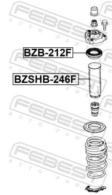 Soufflet d'amortisseur FEBEST ref. BZSHB-246F