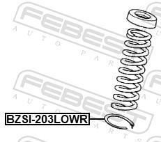 Suporte da mola FEBEST ref. BZSI-203LOWR