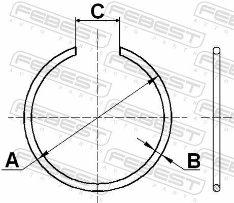 Kit d'assemblage, joint-soufflet, arbre d'entraînement FEBEST ref. CC-1-29X2