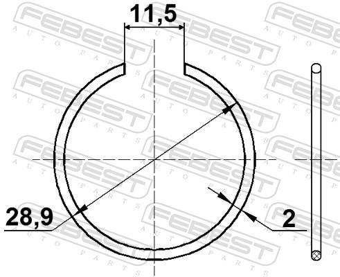 Kit d'assemblage, joint-soufflet, arbre d'entraînement FEBEST ref. CC-1-30X2-2-PCS10