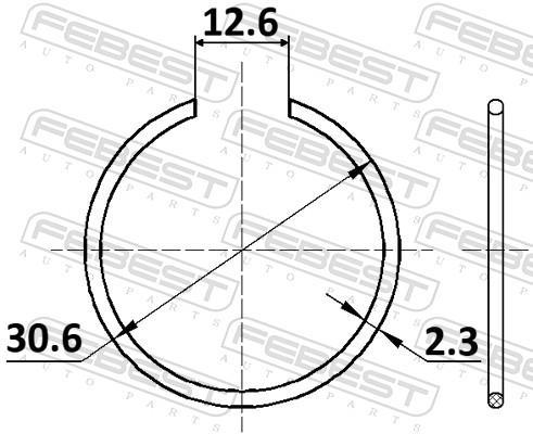 Kit d'assemblage, joint-soufflet, arbre d'entraînement FEBEST ref. CC-1-30X2