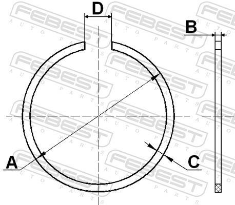Kit d'assemblage, joint-soufflet, arbre d'entraînement FEBEST ref. CC-2-28X2-PCS5