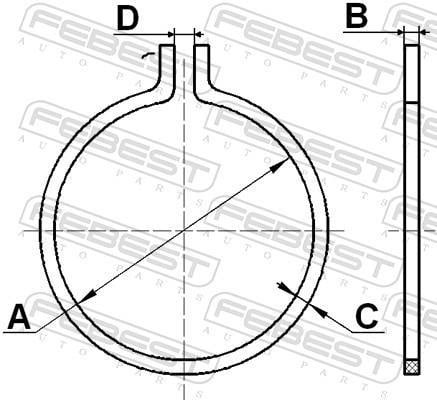 Kit d'assemblage, joint-soufflet, arbre d'entraînement FEBEST ref. CC-3-25X1-PCS10