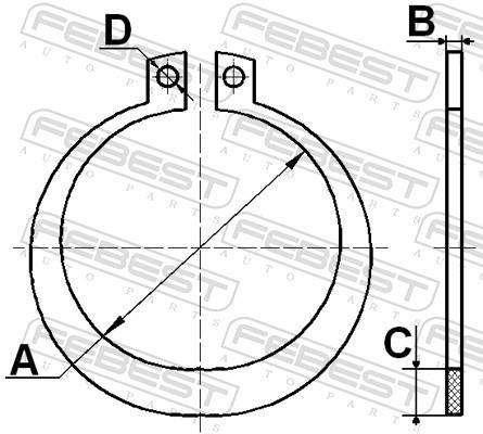 Kit d'assemblage, joint-soufflet, arbre d'entraînement FEBEST ref. CC-4-48X2-PCS5