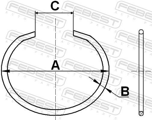 Kit d'assemblage, joint-soufflet, arbre d'entraînement FEBEST ref. CC-5-26X2-PCS10