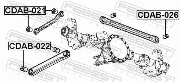 Suspensão, braço oscilante FEBEST ref. CDAB-021