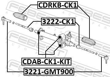 Suspension, crémaillère de direction FEBEST ref. CDAB-CK1-KIT