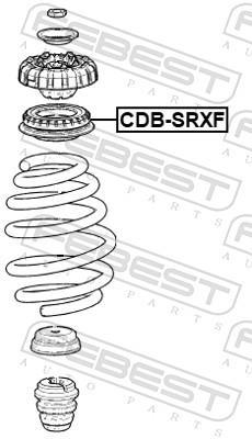 Rolamento copo de suspensão FEBEST ref. CDB-SRXF