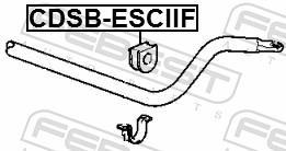 Suspension, stabilisateur FEBEST ref. CDSB-ESCIIF