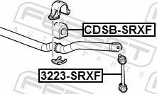 Suspension, stabilisateur FEBEST ref. CDSB-SRXF