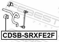 Soporte, estabilizador FEBEST ref. CDSB-SRXFE2F