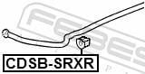 Rolamento de barra estabilizadora FEBEST ref. CDSB-SRXR