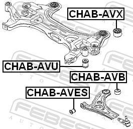 Suspensão, braço oscilante FEBEST ref. CHAB-AVB