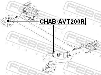 Suspension, corps de l'essieu FEBEST ref. CHAB-AVT200R