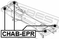 Silentblock del puente trasero FEBEST ref. CHAB-EPR