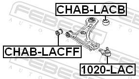 Silentblock de Suspensión FEBEST ref. CHAB-LACFF
