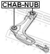 Silent bloc de suspension FEBEST ref. CHAB-NUB