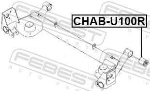 Bucha de eixo FEBEST CHAB-U100R