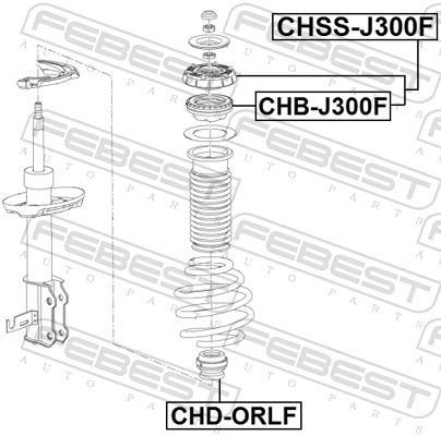 Rolamento copo de suspensão FEBEST ref. CHB-J300F