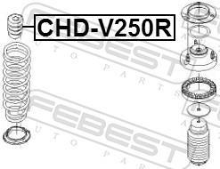 Amortisseurs FEBEST ref. CHD-V250R