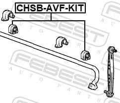 Suspension, stabilisateur FEBEST ref. CHSB-AVF-KIT