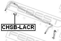Suspension, stabilisateur FEBEST ref. CHSB-LACR