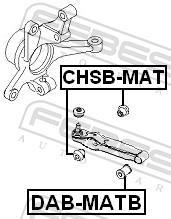Suspensão, braço oscilante FEBEST ref. CHSB-MAT