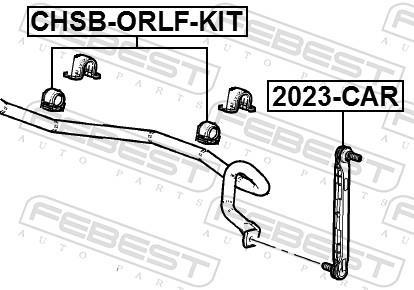 Suspension, stabilisateur FEBEST ref. CHSB-ORLF-KIT