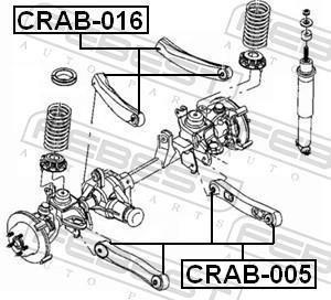 Suspensão, braço oscilante FEBEST ref. CRAB-005