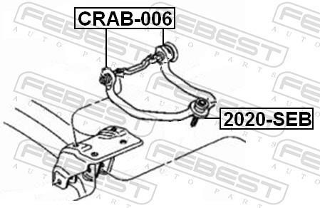 Suspensão, braço oscilante FEBEST ref. CRAB-006
