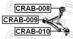 Suspensão, braço oscilante FEBEST ref. CRAB-008