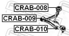 Suspensão, braço oscilante FEBEST ref. CRAB-009