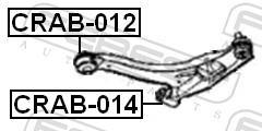 Silent bloc de suspension FEBEST ref. CRAB-012