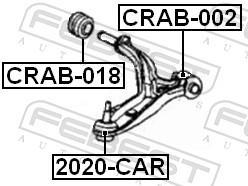 Suspensão, braço oscilante FEBEST ref. CRAB-018