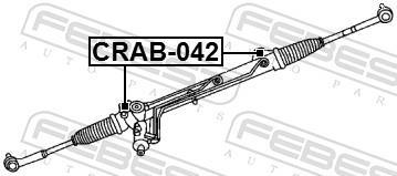 Suspension, crémaillère de direction FEBEST ref. CRAB-042