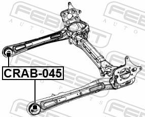 Silentblock del puente trasero FEBEST ref. CRAB-045