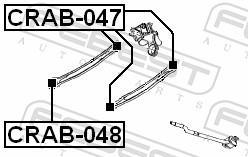 Silent bloc de suspension FEBEST CRAB-048