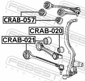 Suspensão, braço oscilante FEBEST ref. CRAB-057