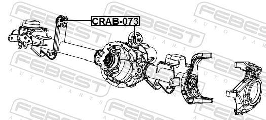 Silent bloc de suspension FEBEST CRAB-073