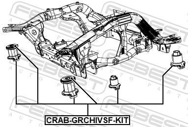 Bucha de eixo FEBEST CRAB-GRCHIVSF-KIT