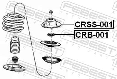 Rolamento copo de suspensão FEBEST ref. CRB-001