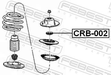 Rolamento copo de suspensão FEBEST ref. CRB-002
