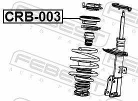 Rolamento copo de suspensão FEBEST ref. CRB-003